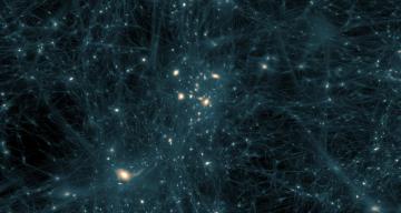 computer visualization of dark matter in the universe